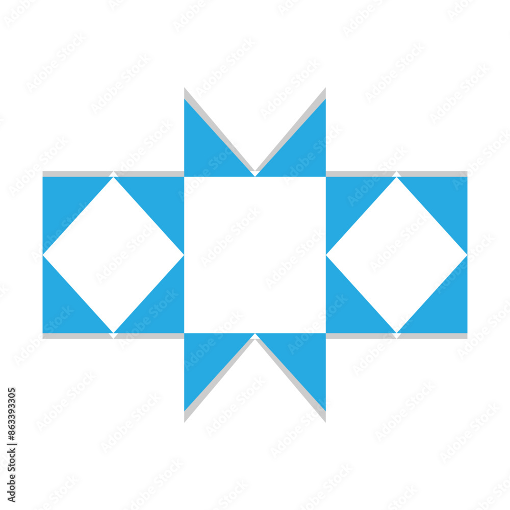 Abstract Geometric Element. Isolated on White Background. Vector Illustration. Abstract Geometric Element. Isolated on White Background. Vector Illustration.