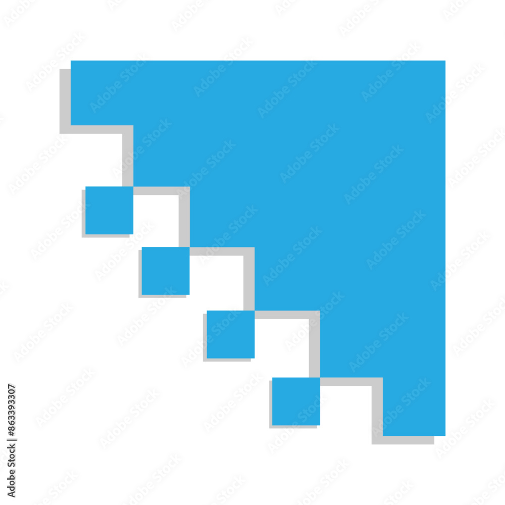 Abstract Geometric Element. Isolated on White Background. Vector Illustration. Abstract Geometric Element. Isolated on White Background. Vector Illustration.