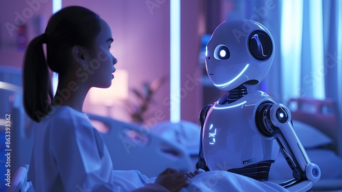 Voicecontrolled AI assistant assisting healthcare professionals with patient care tasks exhaustive visual investigation of AIdriven hospital support systems in the future