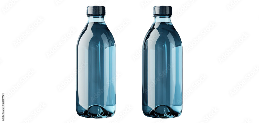 blue bottle with water blue bottle with water