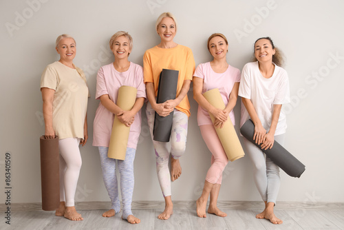 Group of mature women with ...
