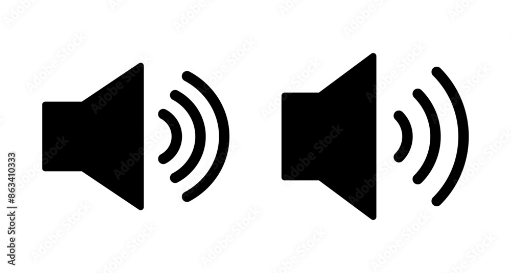 Speaker icon vector isolated on white background. Volume icon. Loudspeaker icon vector. Audio. Sound Speaker icon vector isolated on white background. Volume icon. Loudspeaker icon vector. Audio. Sound