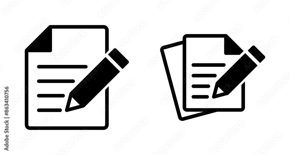 Note icon vector isolated on white background. Taking note icon vector. Edit line icon. Document write. Content writing Note icon vector isolated on white background. Taking note icon vector. Edit line icon. Document write. Content writing