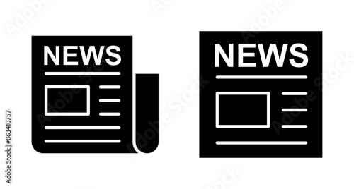Newspaper icon vector isolated on white background. news paper icon vector