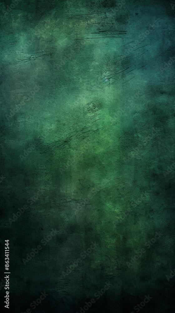 Obraz premium dark green background with grunge texture