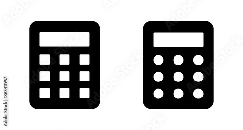 Calculator icon vector isolated on white background. Calculator vector icon. Accounting icon © Oliviart
