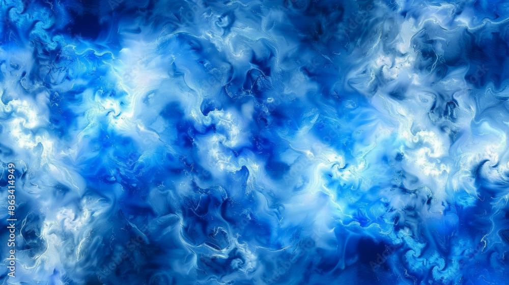 The image is a blue and white swirl of water, texture backdrop for overlay The image is a blue and white swirl of water, texture backdrop for overlay