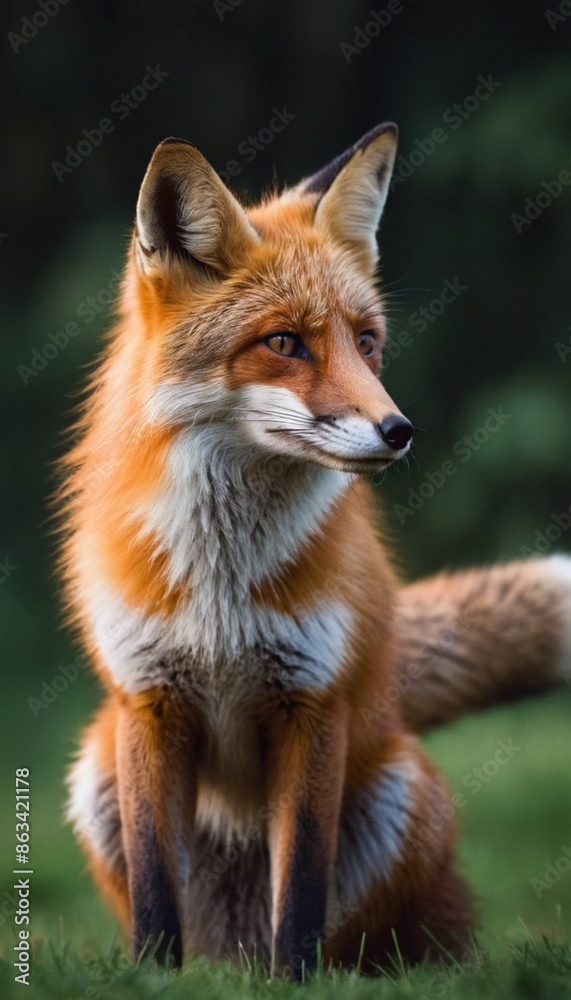 Fototapeta premium Red Fox in a Forest