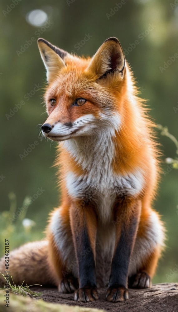 Red Fox in a Forest Red Fox in a Forest
