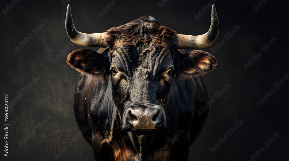 Close Up Look Into the Face of a bull Close Up Look Into the Face of a bull