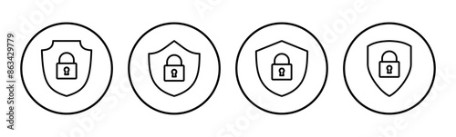 Security icon set. protection icon. privacy. vpn