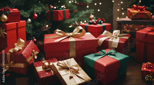 Many Christmas presents on ...
