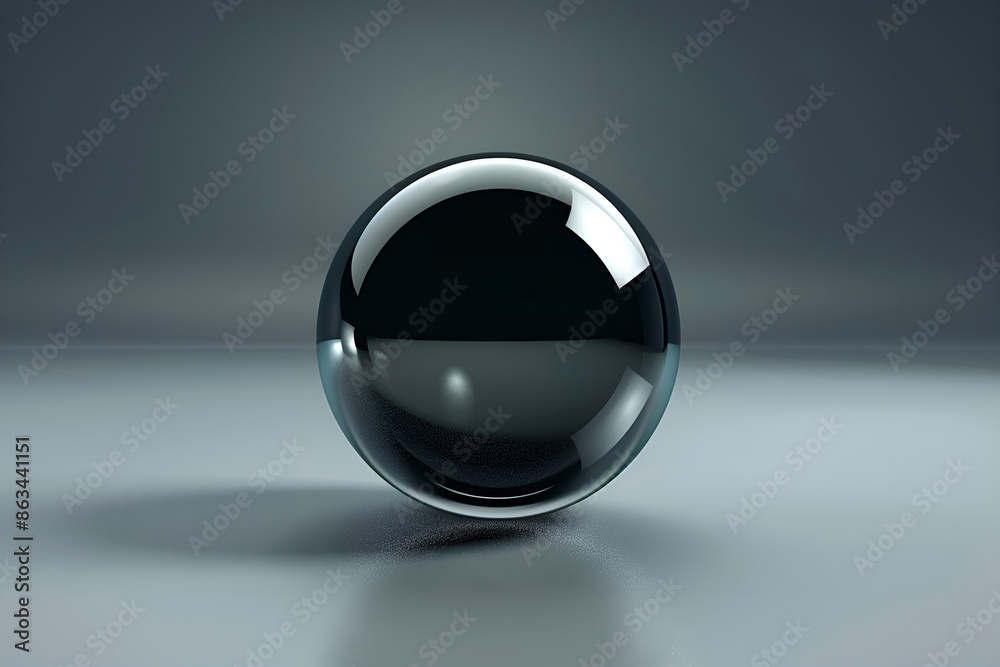 glass ball on white background glass ball on white background