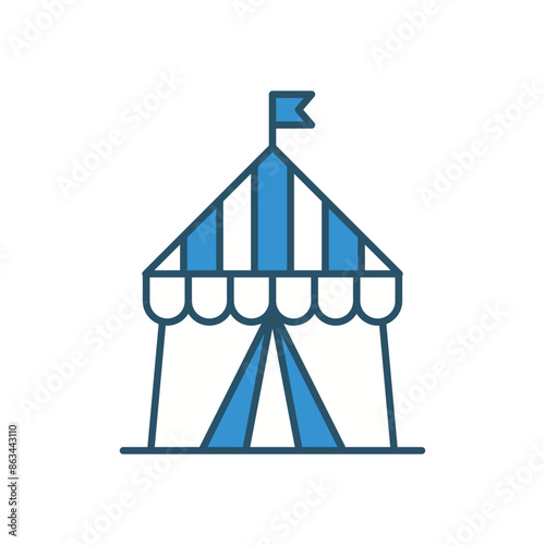 Circus Tent Vector Icon