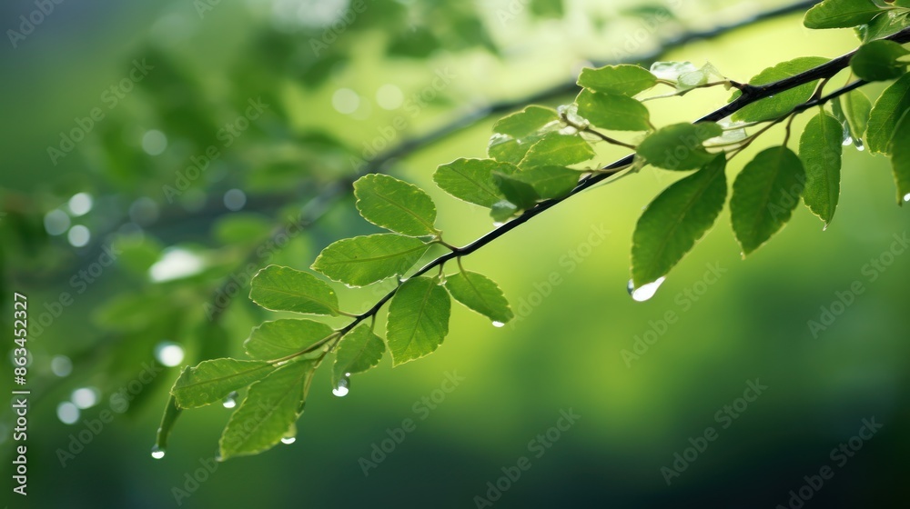 fresh leaves with golden sunlight streaming through, fresh leaves with golden sunlight streaming through,