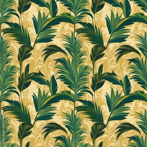 vector illustration seamlessly patterns golden damask wallpaper for Presentations marketing, decks, Canvas for text-based compositions: ads, book covers, Digital interfaces, print design Generative AI