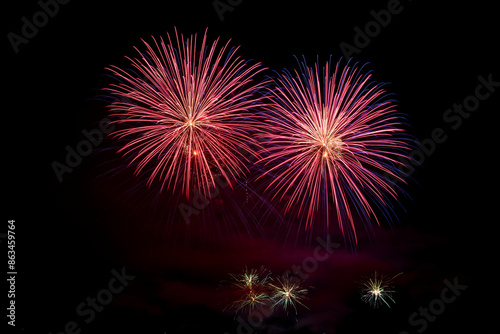 Fireworks in the night sky