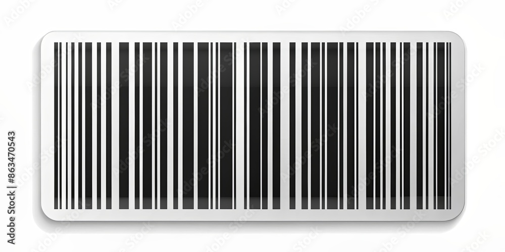 A barcode with black and white stripes A barcode with black and white stripes