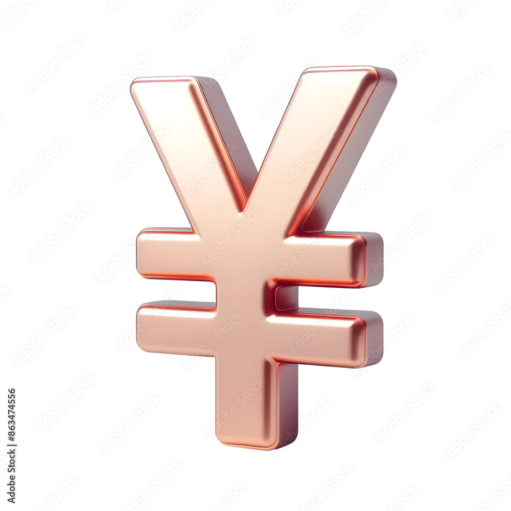 Obraz premium 3d yen symbol