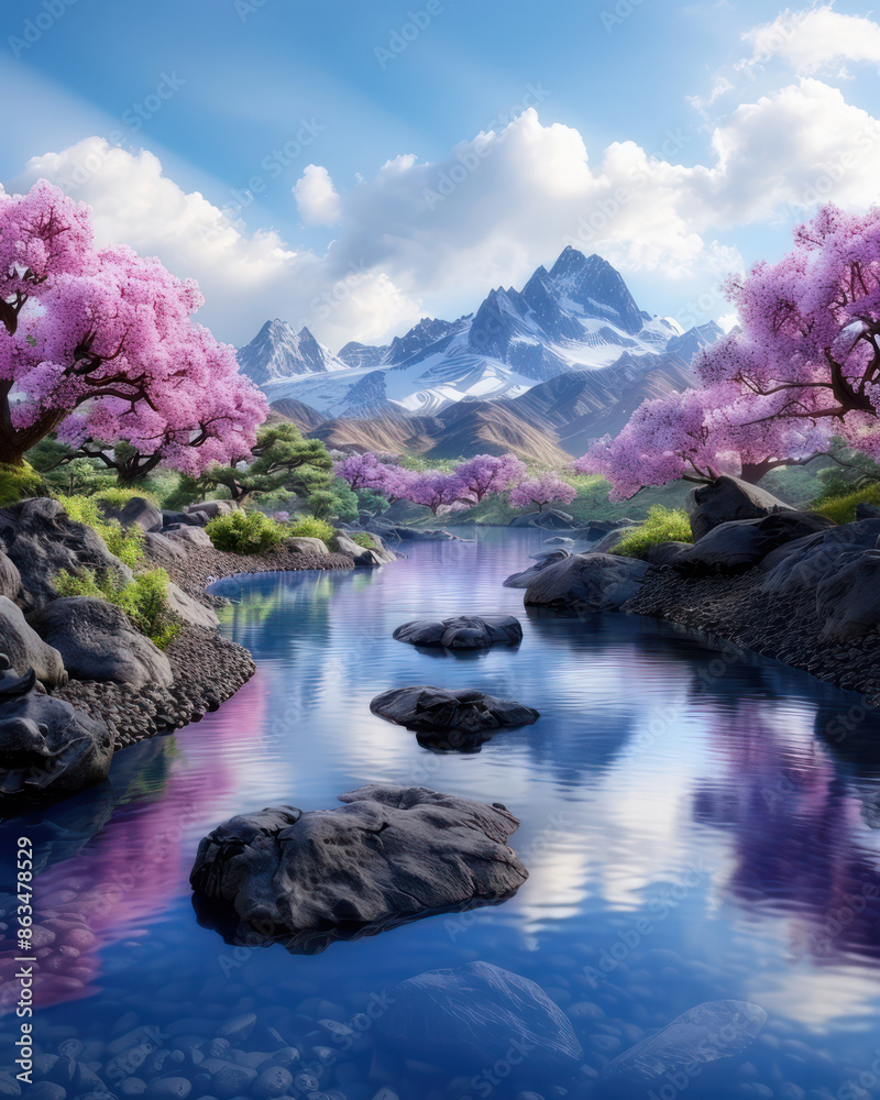 Naklejka premium AI Driven Environmental Conservation Advanced Sustainability Practices for a Greener Future Through Cutting Edge Technology and Innovations to Preserve Ecosystems, Reduce Waste, and Combat Climate