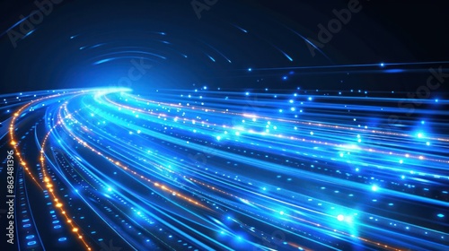Bright optical fibers fast connection concept