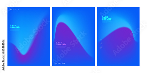 Abstract mesh background set. Gradient mesh back abstract template. Mixed colors. Very suitable for web covers, ad banners, posters, brochures, flyers