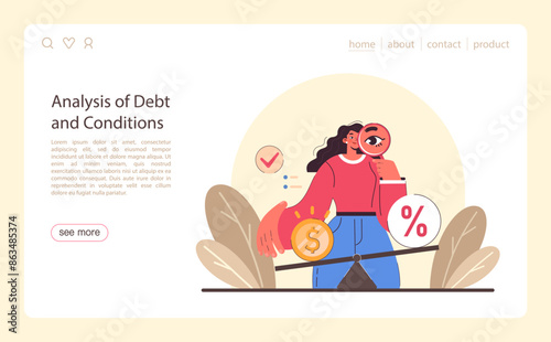 Refinance process web or landing. Loan rate reduction to lender