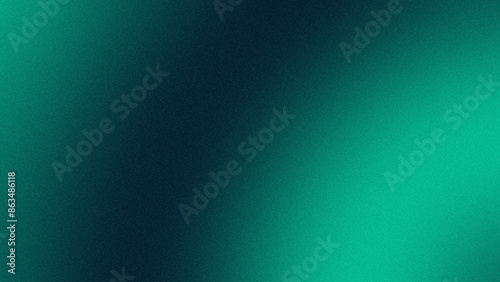 Grainy texture blue green gradient background. Glowing luxury gradient abstract background. Modern blue green gradient color