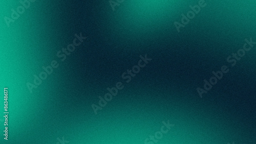 Grainy texture blue green gradient background. Glowing luxury gradient abstract background. Modern blue green gradient color
