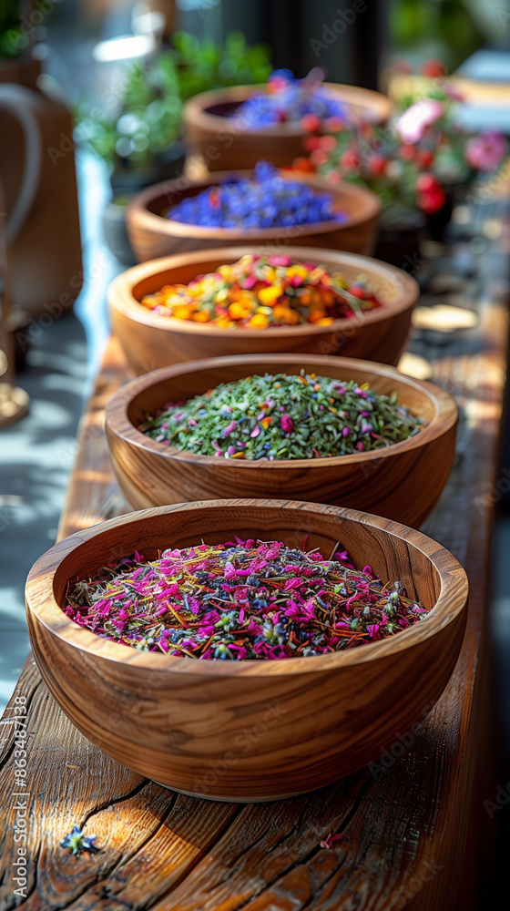 Fototapeta premium colorful spices in a market