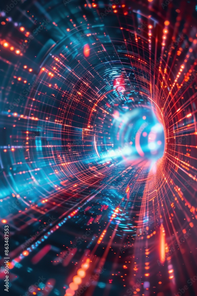 Abstract Tech Background Illustrating Quantum Supremacy Abstract Tech Background Illustrating Quantum Supremacy