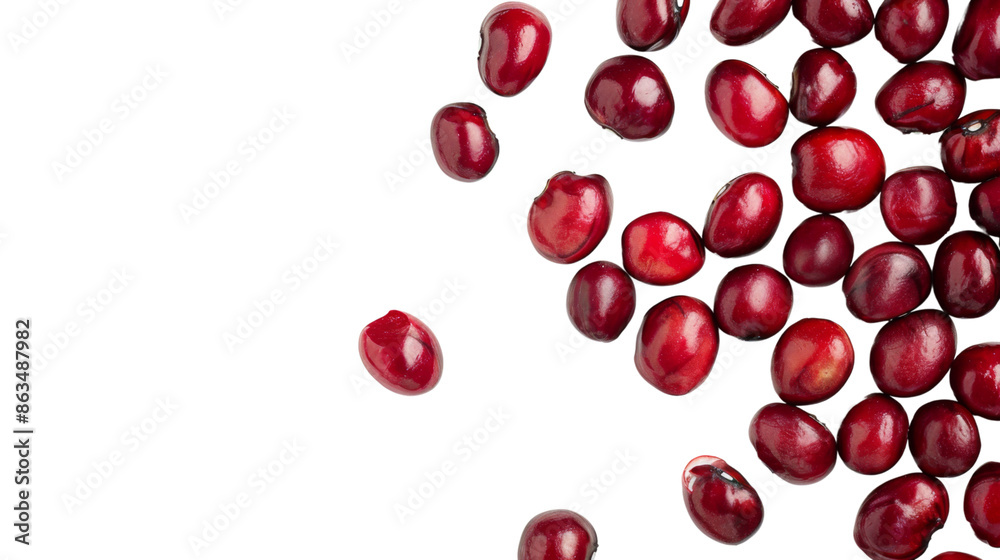 Red beans vegetable on transparent background Red beans vegetable on transparent background
