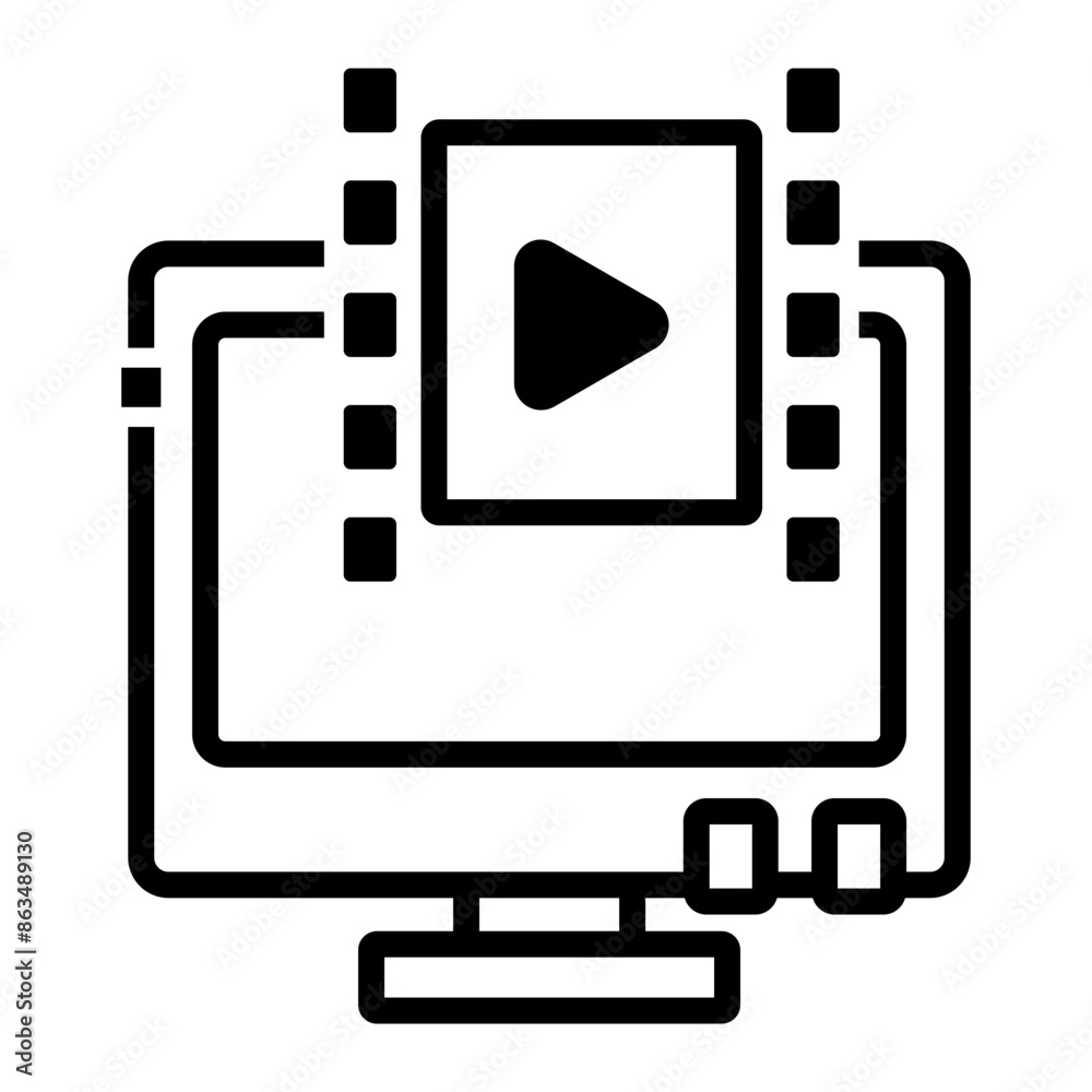 Fototapeta premium movie icon