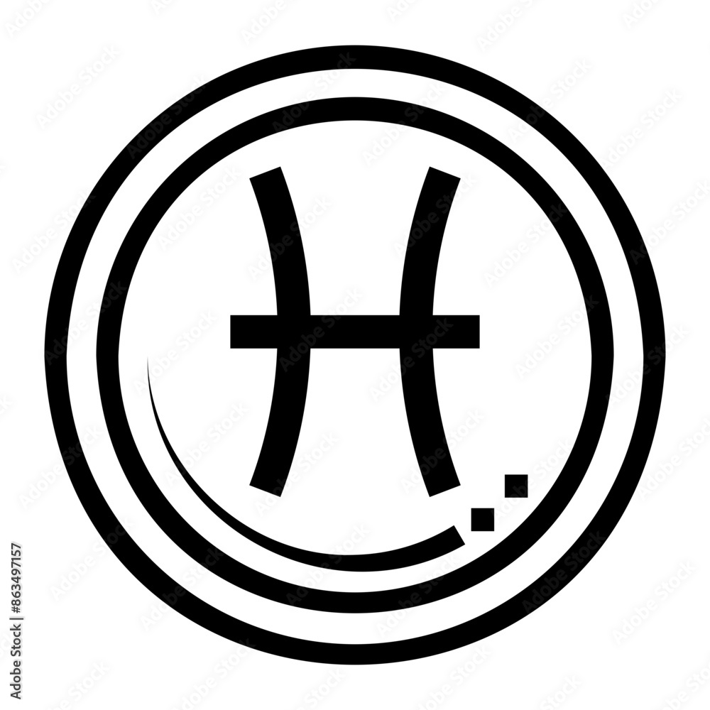 Obraz premium pisces icon
