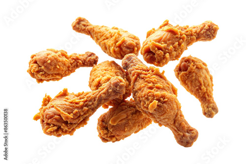 Fried chicken isolated on transparent background