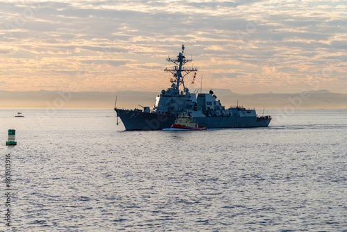 Canvas Print Navy Destroyer