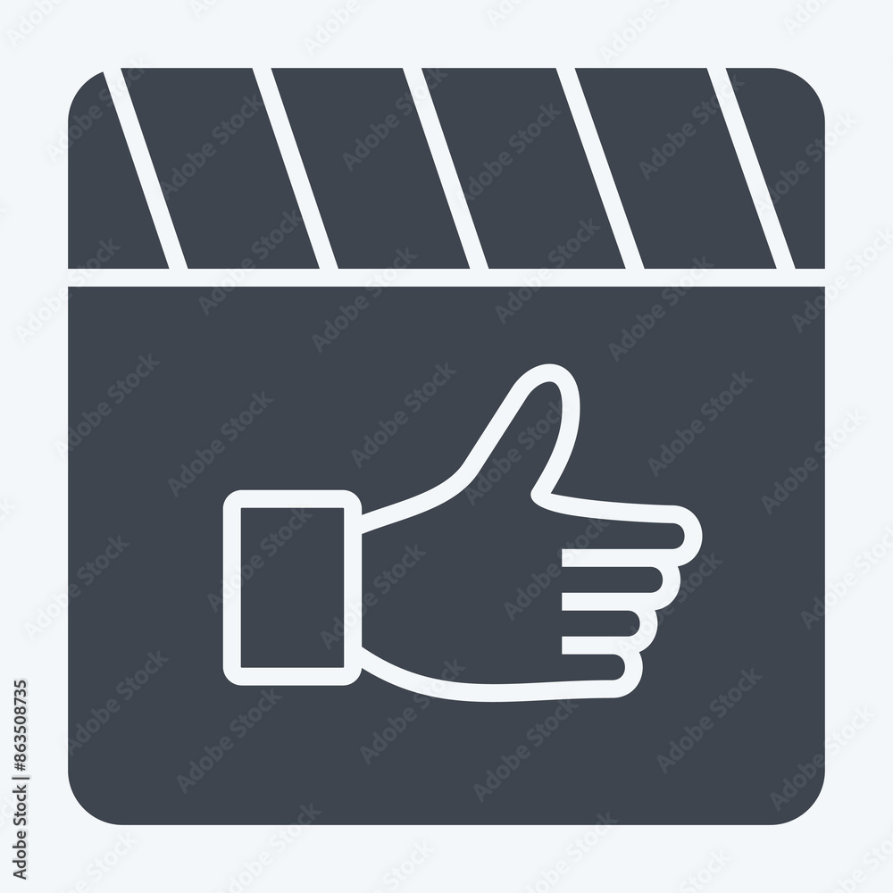 Icon Best Movie. related to Cinema symbol. glyph style. simple design illustration Icon Best Movie. related to Cinema symbol. glyph style. simple design illustration