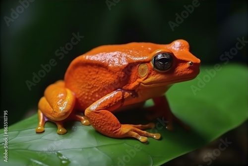 frog, tomato, dyscophus, species, green, amphibian, vibrant, nature, wildlife, madagascar, colorful, animal, sitting, tropical photo