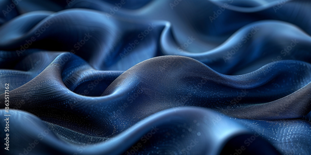 navy blue elegant abstract background silk satin fabric nice folds beautiful dark blue background wavy lines copy space navy blue elegant abstract background silk satin fabric nice folds beautiful dark blue background wavy lines copy space