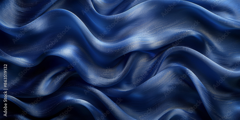 navy blue elegant abstract background silk satin fabric nice folds beautiful dark blue background wavy lines copy space navy blue elegant abstract background silk satin fabric nice folds beautiful dark blue background wavy lines copy space