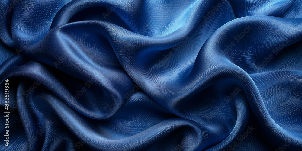 navy blue elegant abstract background silk satin fabric nice folds beautiful dark blue background wavy lines copy space navy blue elegant abstract background silk satin fabric nice folds beautiful dark blue background wavy lines copy space