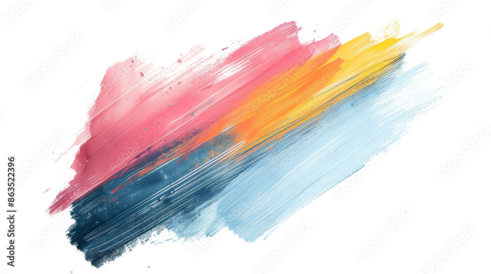 Watercolor stripe on transparent background Watercolor stripe on transparent background