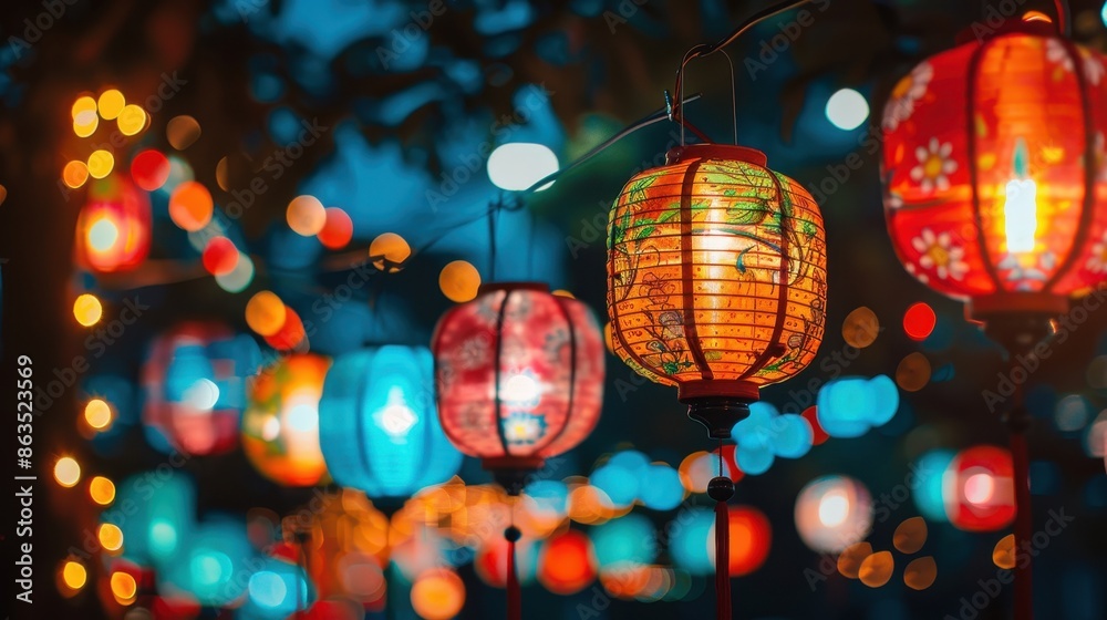 Colorful lanterns Colorful lanterns
