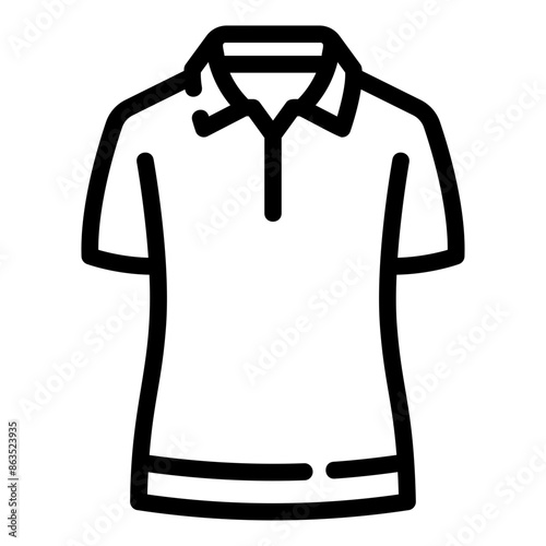 polo shirt outline icon