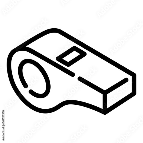 whistle outline icon