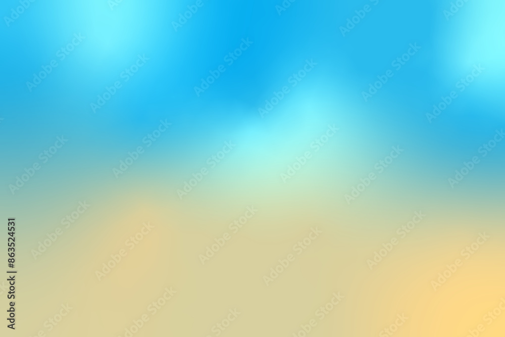 Obraz premium 海辺のような色合いの爽やかなグラデーションの背景