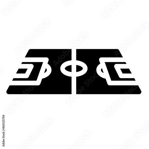 football field glyph icon