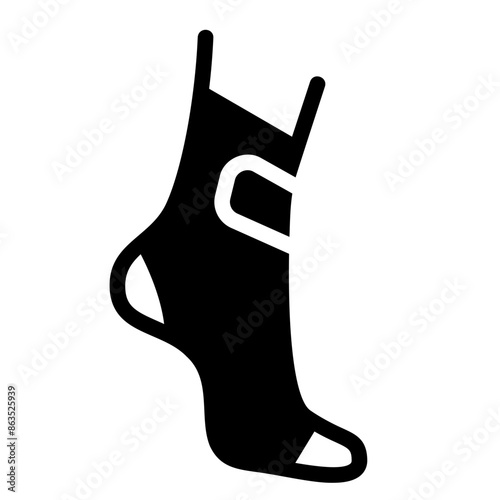ankle brace glyph icon