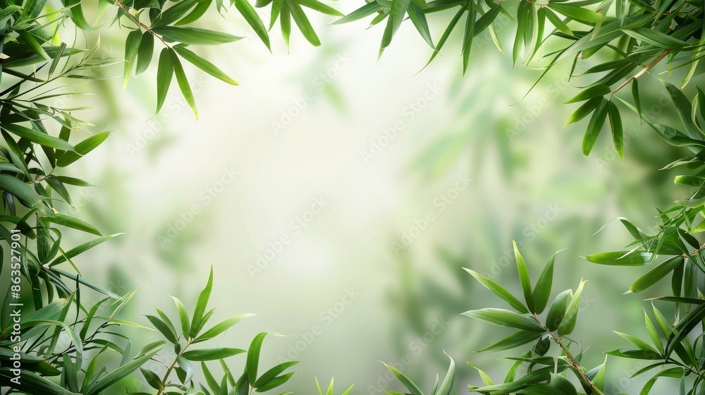 Naklejka premium 笹の背景