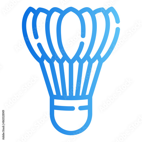 shuttlecock gradient icon